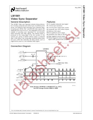 LM1881N/NOPB datasheet  